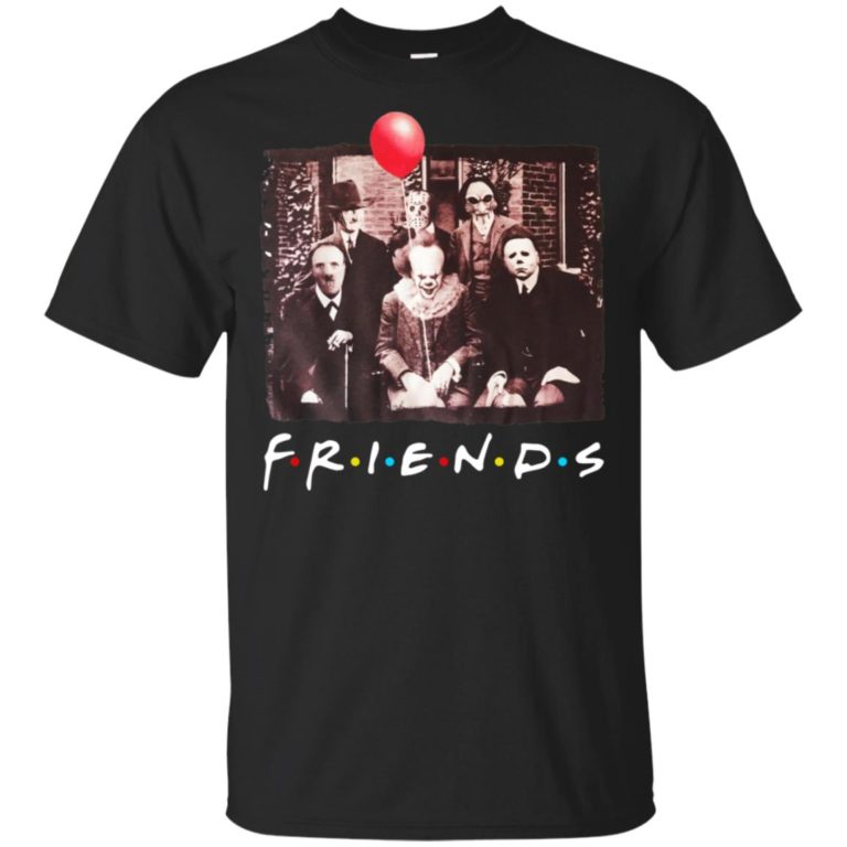 Horror movie characters Friends TV show hoodie, ls, t shirt