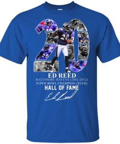 20 Ed Reed Baltimore Ravens 2002-2012 Super Bowl Champion Hall Of Fame shirt 20 Ed Reed Baltimore Ravens 2002-2012 Super Bowl Champion Hall Of Fame shirt
