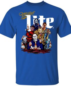Halloween Horror characters drink Miller Lite sweater, hoodie, t shirt