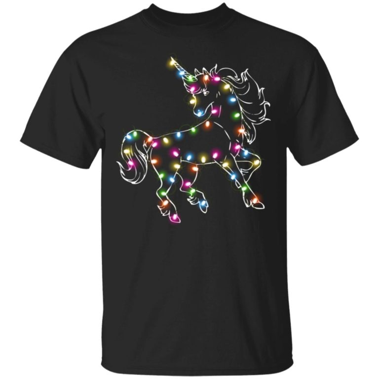 Unicorn Color LED Light T shirt, Ls, Sweater