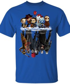 Horror characters movie water mirror reflection hoodie, sweatshirt, t shirt