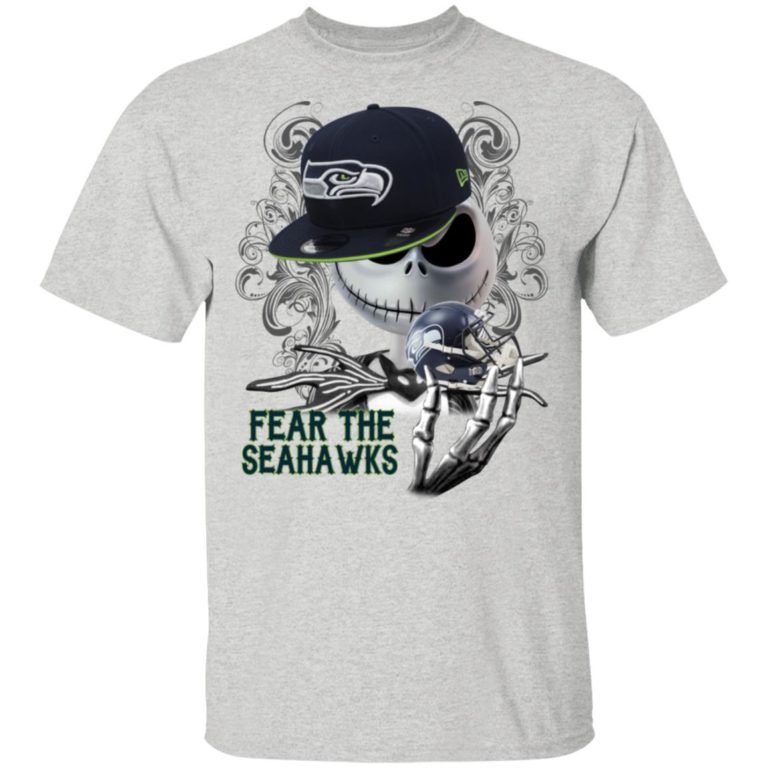 Jack Skellington Fear the Seahawks T shirt, Ls, Sweater