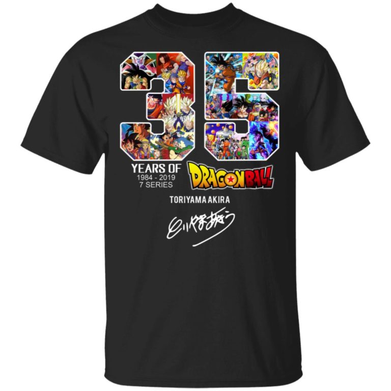 35 years of Dragon Ball 1984-2019 Toriyama Akira signature shirt