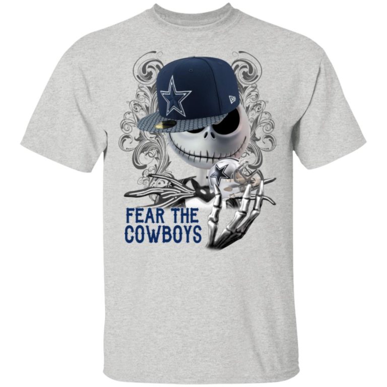 Jack Skellington Fear the Cowboys Ls, Sweater, T shirt