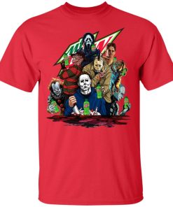 Halloween horror movies characters drink Mountain Dew sweatshirt, hoodie, t shirt