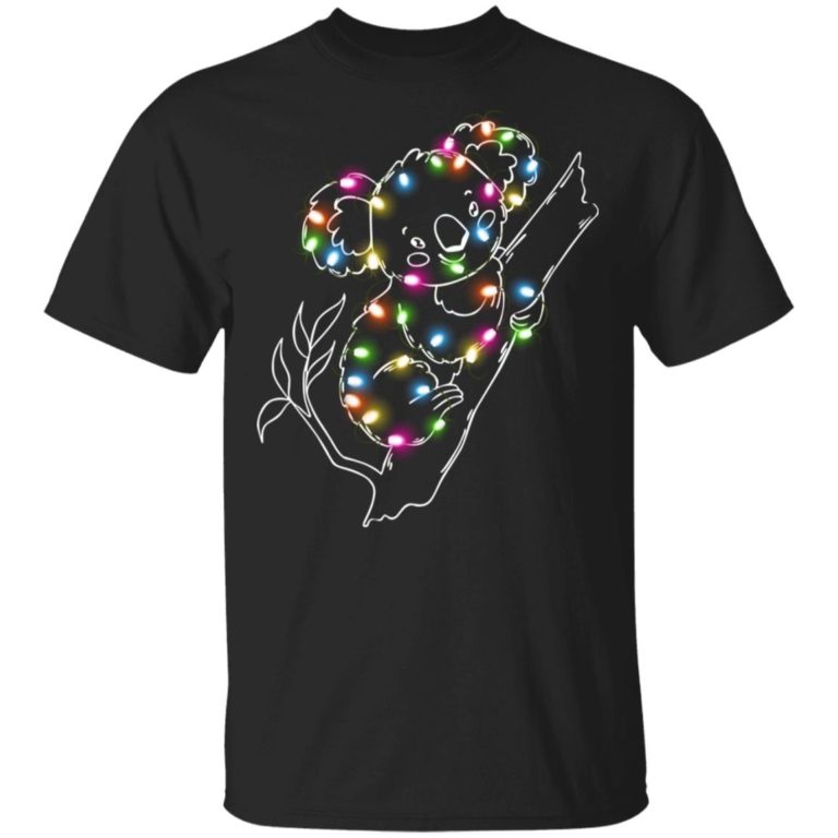 Koala color led light sweatshirt, hoodie, t shirt
