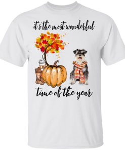 Miniature Schnauzer pumpkin Its the most wonderful time of the year hoodie, sweatshirt, t shirt