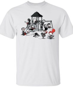 Halloween Horror Park Baby Michael Myers Jason Freddy IT Chucky Shirt