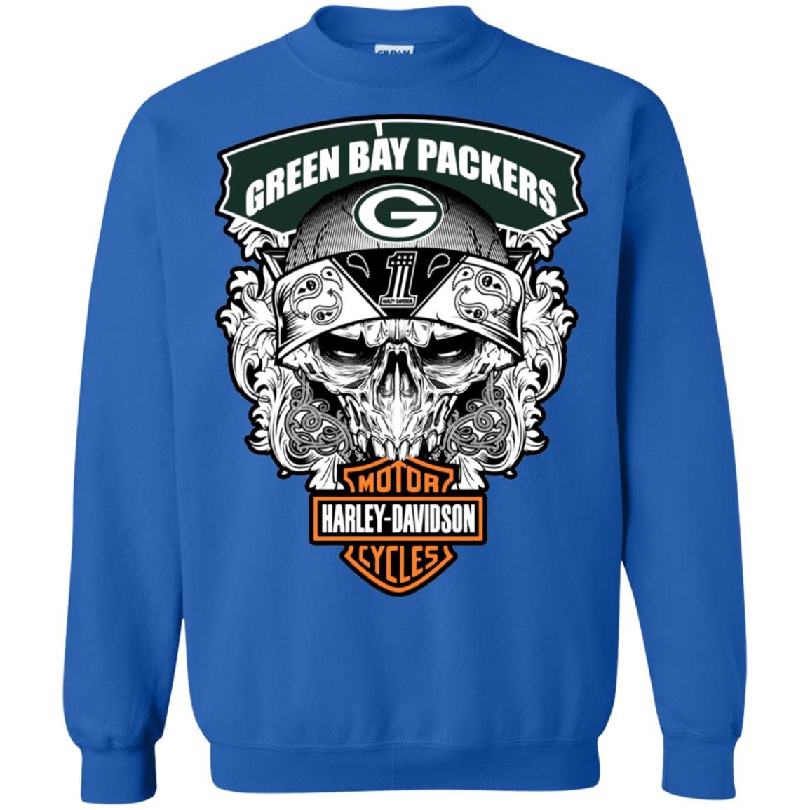 Green Bay Packers motor Harley Davidson cycles shirt and hoodie