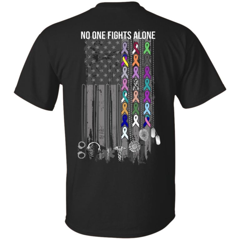 U.S. Military No one fights alone hoodie, t shirt