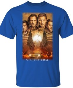 Supernatural all member signature hoodie, ls, t shirt