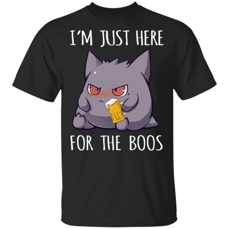 Baby Gengar drink beer I’m just here for the boos hoodie, sweatshirt, t shirt