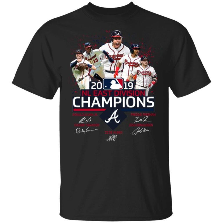 Atlanta Braves 2019 NL East division champions signature hoodie, sweatshirt, t shirt