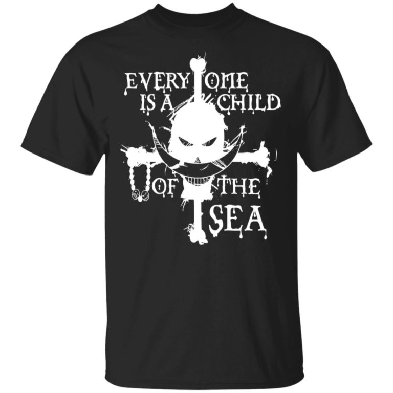One Piece Whitebeard Everyone is a child of the sea hoodie, ls, t shirt
