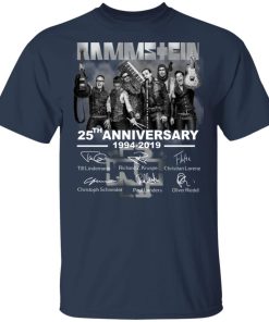 Rammstein 25th anniversary 1994-2019 Thank you for the memories signatures shirt