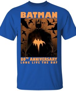Batman 80th anniversary long live the bat hoodie, ls, t shirt