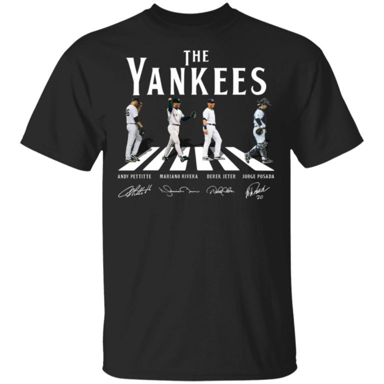 The Yankees walking road signature hoodie, ls, t shirt