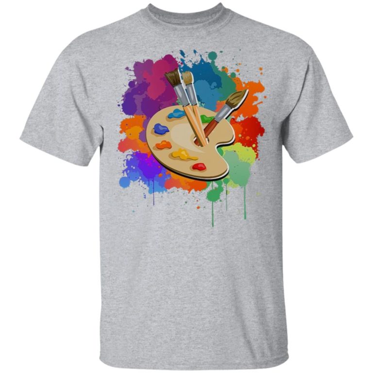 Brush and palette hoodie, ls, t shirt