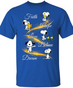 Snoopy faith hope love believe dream hoodie, ls, t shirt
