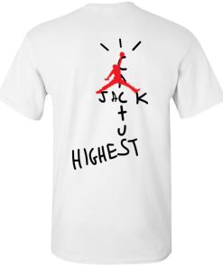 Travis scott cactus jack jordan highest front and back printed shirt