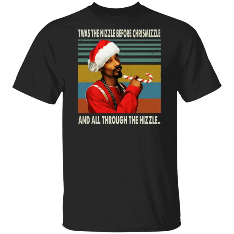 Snoop Dogg twas the nizzle before christmizzle and all through the hizzle vintage christmas shirt