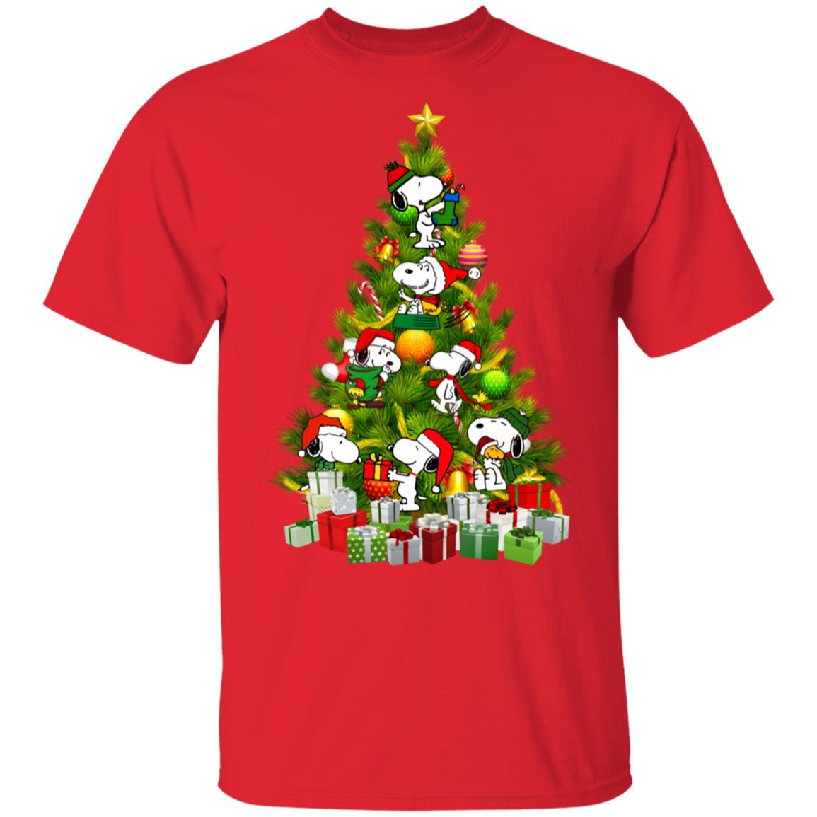 Snoopy Christmas Tree t shirt, sweatshirt - RobinPlaceFabrics
