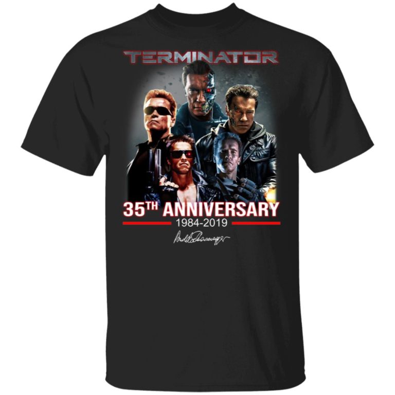 Terminator 35th Anniversary 1984 2019 signature hoodie, sweater, t shirt