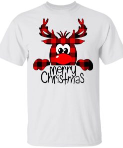 Peeping Reindeer merry Christmas t shirt, sweatshirt