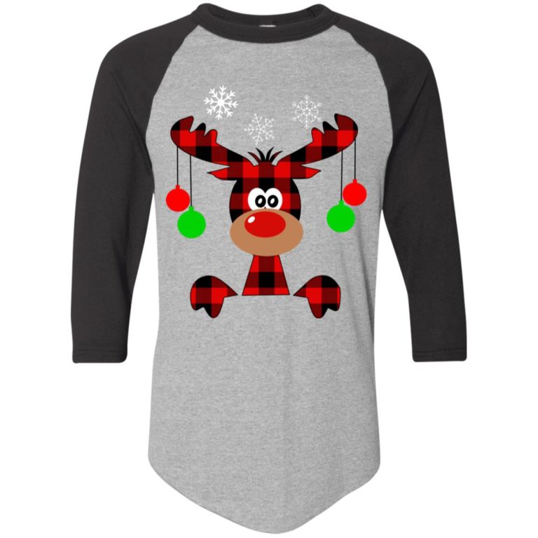 Reindeer Merry Christmas Raglan Jersey