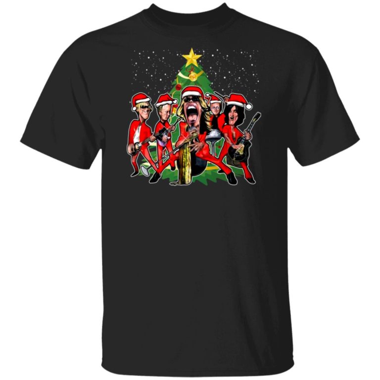 Aerosmith chibi Christmas tree t shirt, sweatshirt