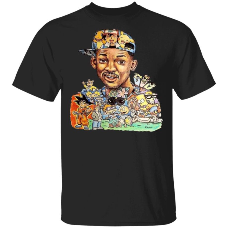 Funny The Fresh Prince Of Bel Air Will Smith 90s Cartoon Shirts