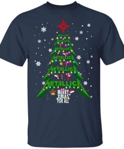 Metallica Merry Xmas For All Christmas Tree T Shirt, Sweatshirt