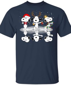 Christmas Snoopy water reflection mirror t shirt, sweatshirt Christmas Snoopy water reflection mirror t shirt, sweatshirt