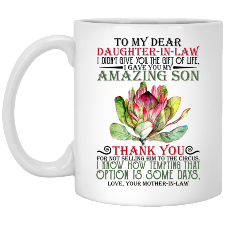To my dear Daughter in law from your Mother in law mugs