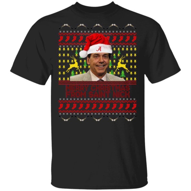 Nick Saban Christmas sweater t shirt, sweatshirt