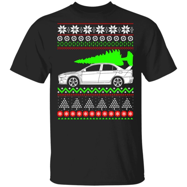 Mitsubishi Lancer Evo Christmas t shirt, sweatshirt