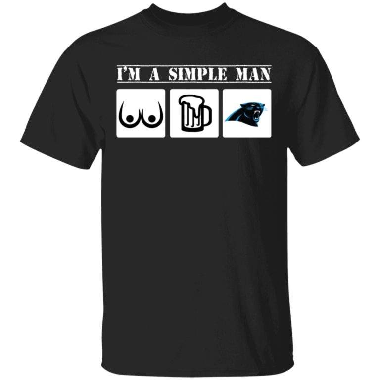 I’m A Simple Man Loves Bobs Beer Carolina Panthers hoodie, sweater, t shirt