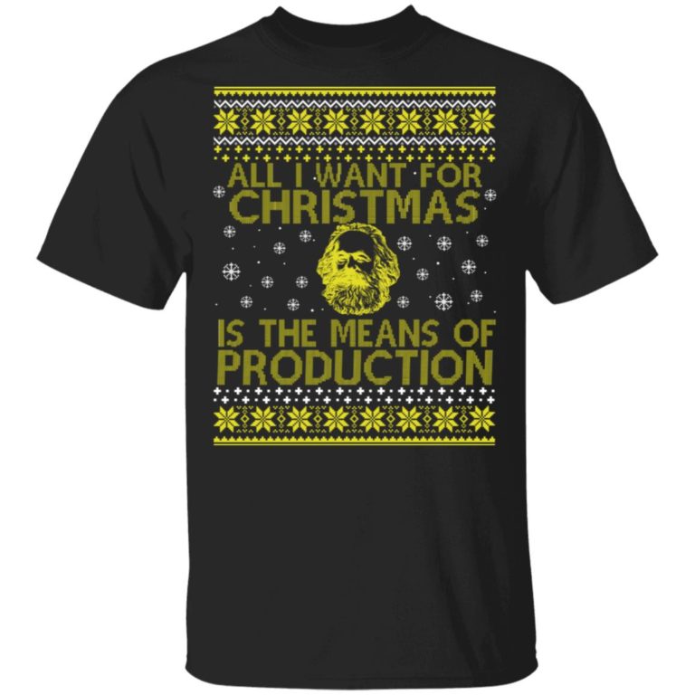 Karl Marx – All I Want For Christmas Is The Mean Of Production Sweater t shirt, sweatshirt