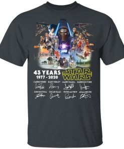 43 Years Of Star Wars 1977 2020 Signatures Hoodie, T Shirt 43 Years Of Star Wars 1977 2020 Signatures Hoodie, T Shirt