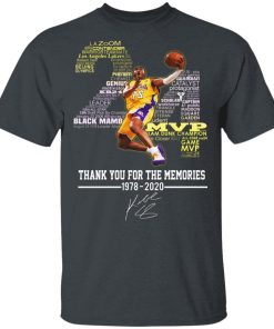 Kobe Bryant 24 Thank You For The Memories 1978-2020 Hoodie, T Shirt Kobe Bryant 24 Thank You For The Memories 1978-2020 Hoodie, T Shirt