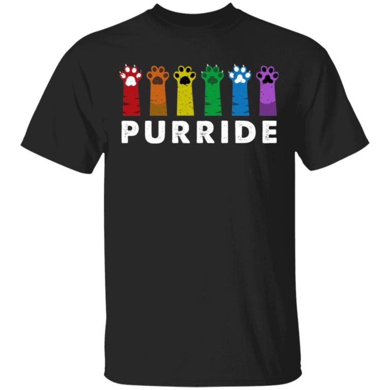 LGBT Cat Paws Purride Hoodie, T Shirt