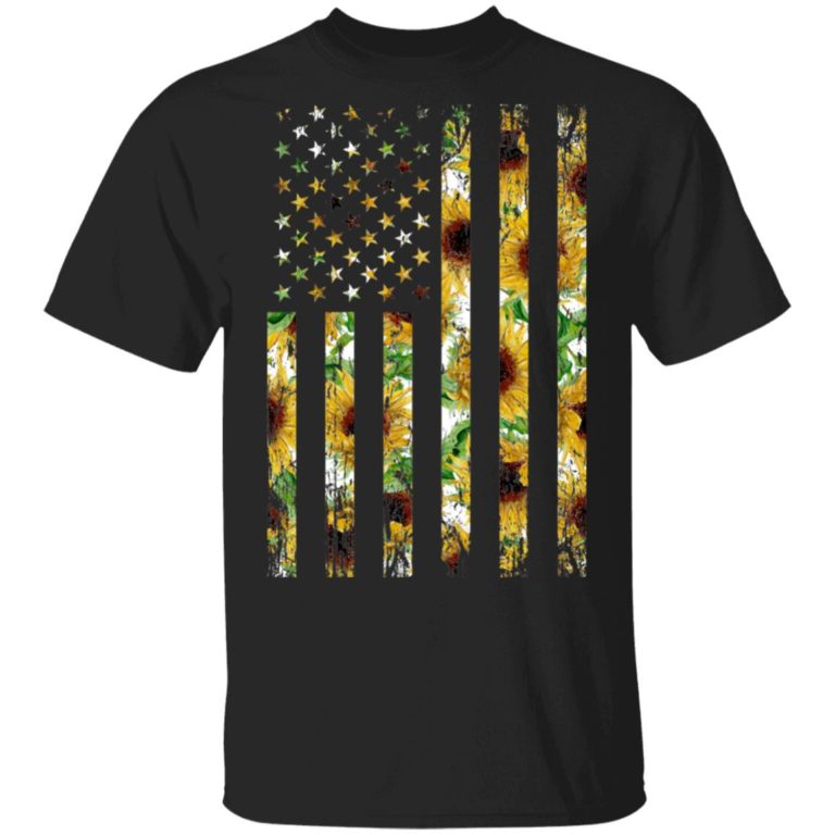 Sunflower American flag