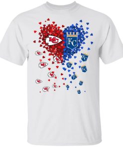 Love Kansas City Chiefs and Kansas City Royals tiny hearts shape Love Kansas City Chiefs and Kansas City Royals tiny hearts shape