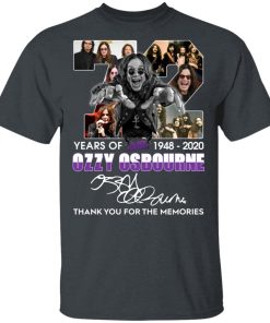 72 years of Black Sabbath 1948-2020 Ozzy Osbourne signature hoodie, t shirt