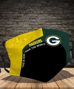 Green Bay Packers This Is How Save The World Face Mask Green Bay Packers This Is How Save The World Face Mask