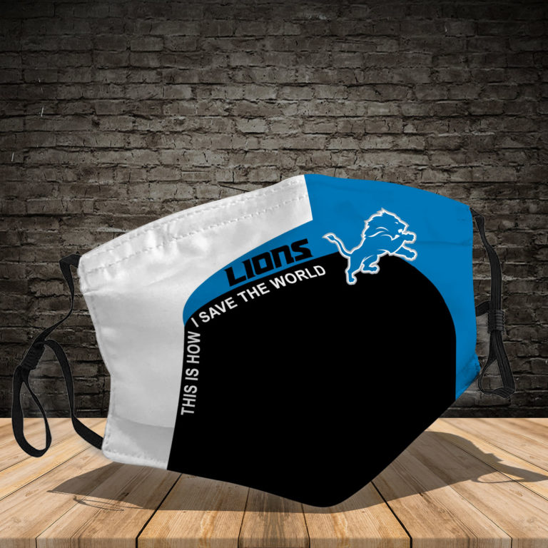Detroit Lions This Is How Save The World Face Mask