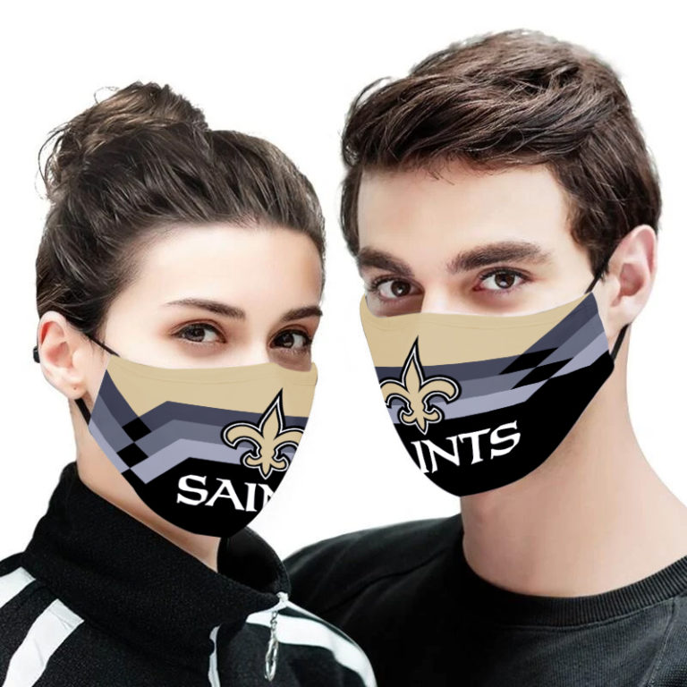 New Orleans Saints Football Face Mask