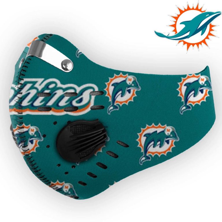 Miami Dolphins Football N95 Filter Face Mask
