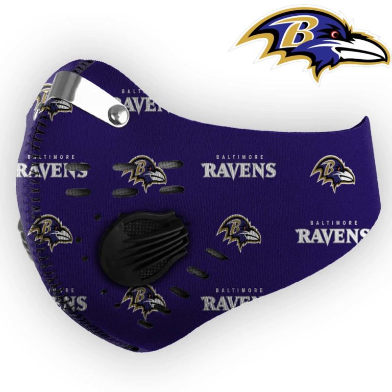 Baltimore Ravens Football N95 Filter Face Mask