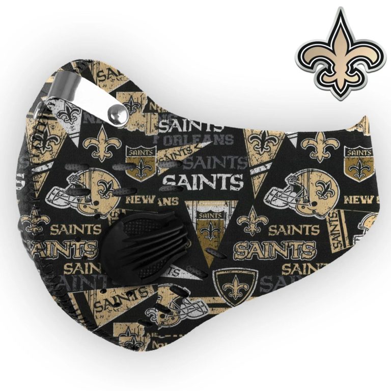 New Orleans Saints Football Face Mask